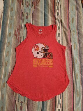 Women's Tampa Bay Buccaneers Red Tunic Tank Top Shirt- Size Large